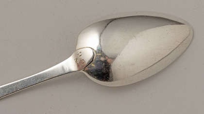 Irish Silver Georgian Tablespoon -Newton family Crest, Dunleckney, John Bayly